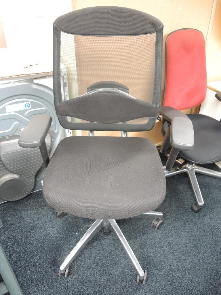 Bureaustoel zwart mobiel, Maison & Meubles, Qw, Enlèvement, Utilisé, @