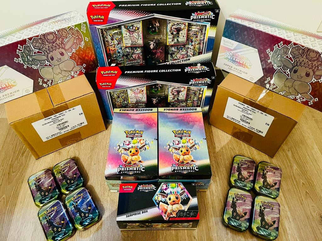 Prismatic Evolutions Pokémon Sealed Collection, Ophalen of Verzenden, Nieuw, Boosterbox, Foil