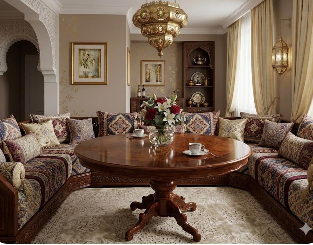 Table ronde de salon marocain, Enlèvement