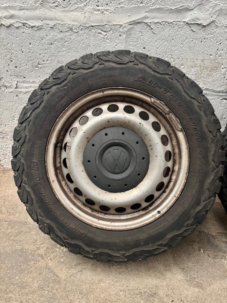 4x velgen + banden BF Goodrich 4x4 vw T5 Syncro Viano 4Matic, Auto-onderdelen, 16 inch, Banden en Velgen, Ophalen of Verzenden