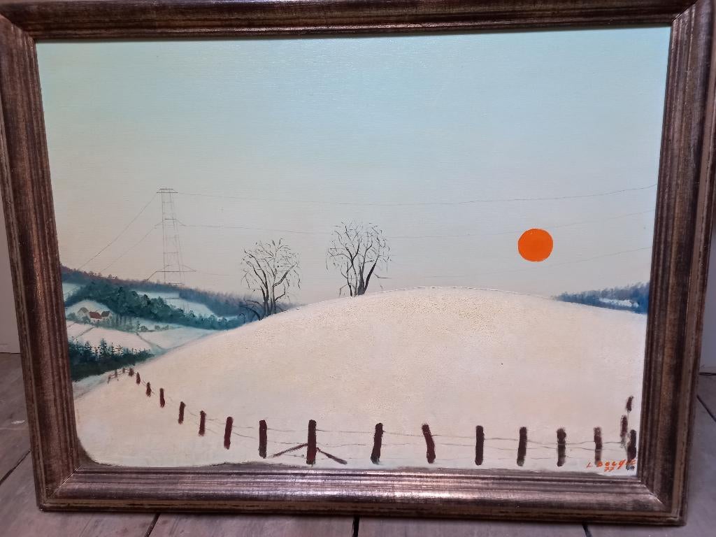 Tabel „Sneeuw in Chevron”, Antiek en Kunst, Ophalen of Verzenden