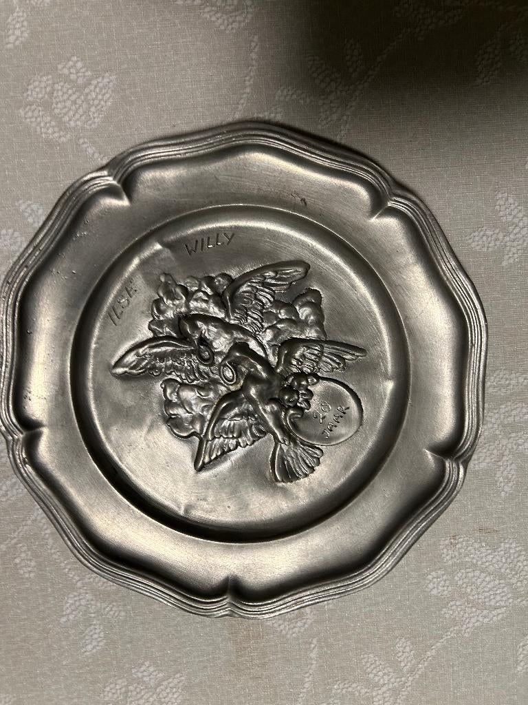 Prachtig Tinnen bord, Antiek en Kunst, Ophalen