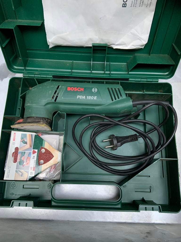 Schuurmachine BOSCH PDA 180 E, Doe-het-zelf en Bouw, Gereedschap | Schuurmachines, Ophalen, Zo goed als nieuw