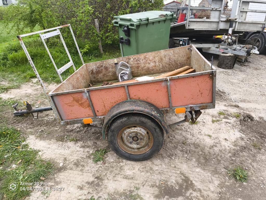 Aanhangwagen met bladveren, Auto diversen, Aanhangers en Bagagewagens, Ophalen