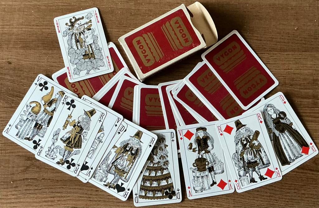 Oud kaartspel VYGON/ECOUEN, Verzamelen, Ophalen of Verzenden, Zo goed als nieuw, Speelkaart(en)