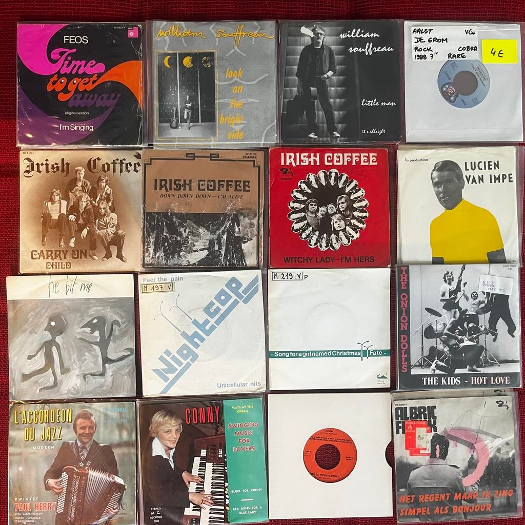 oude vinyl singles, ‘muziek uit Aalst’, Cd's en Dvd's, Ophalen of Verzenden, Zo goed als nieuw