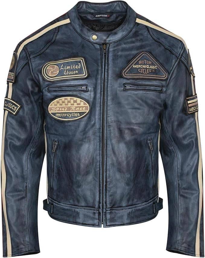 BLOUSON CUIR MOTO TAILLE XL, ESPACE-BIKER, Manteau | cuir, Enlèvement, Neuf, avec ticket