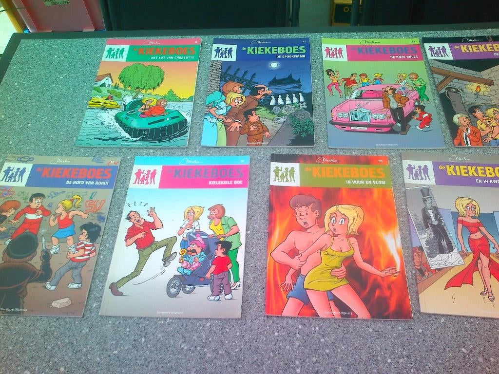 12 De Kiekeboes strips., Boeken, Stripverhalen, Zo goed als nieuw, Meerdere stripboeken, Ophalen of Verzenden