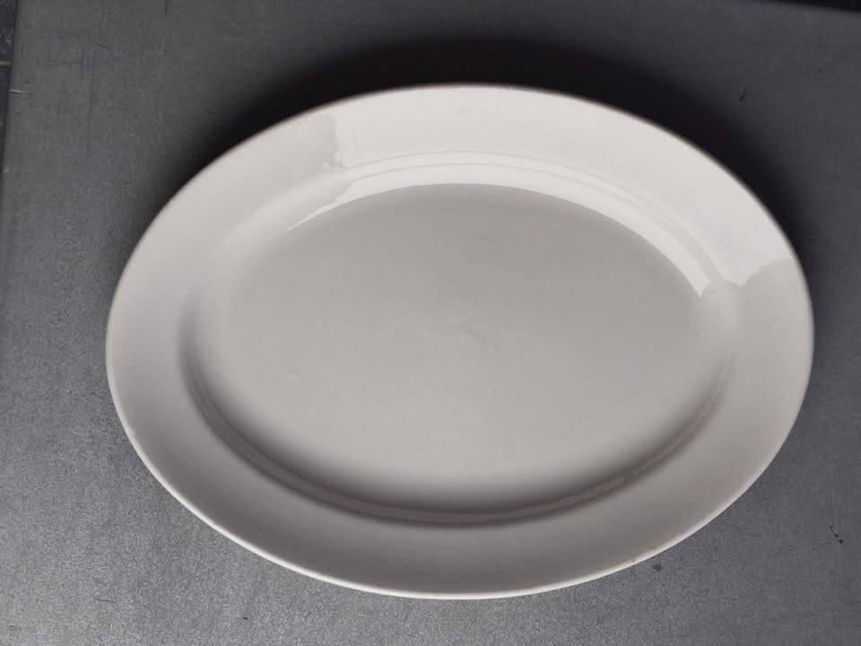 Joli ancien plateau blanc Boch La Louvière parfait état, Antiquités & Art, Enlèvement ou Envoi