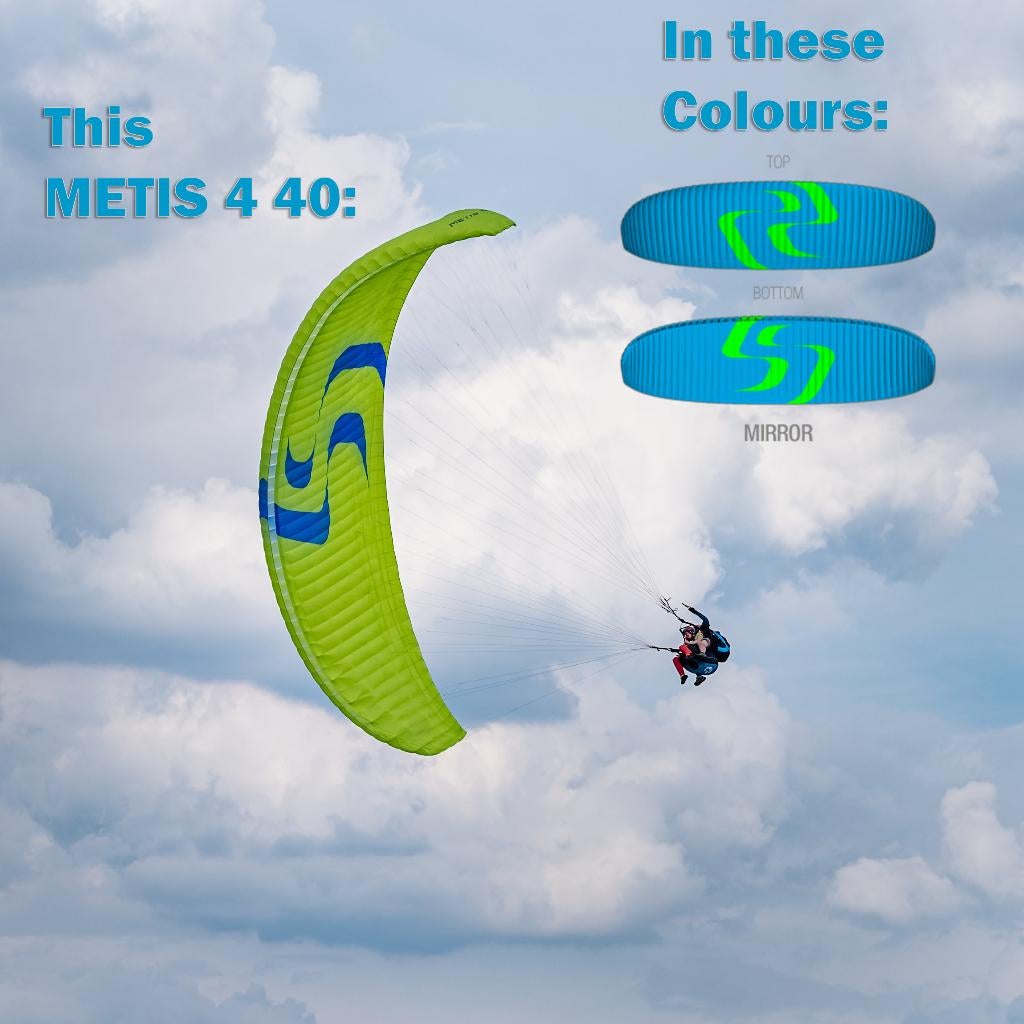 Tandem paraglider Metis 4 40 - Gloednieuw - € 2.200 vast, Ophalen of Verzenden, Nieuw, Scherm