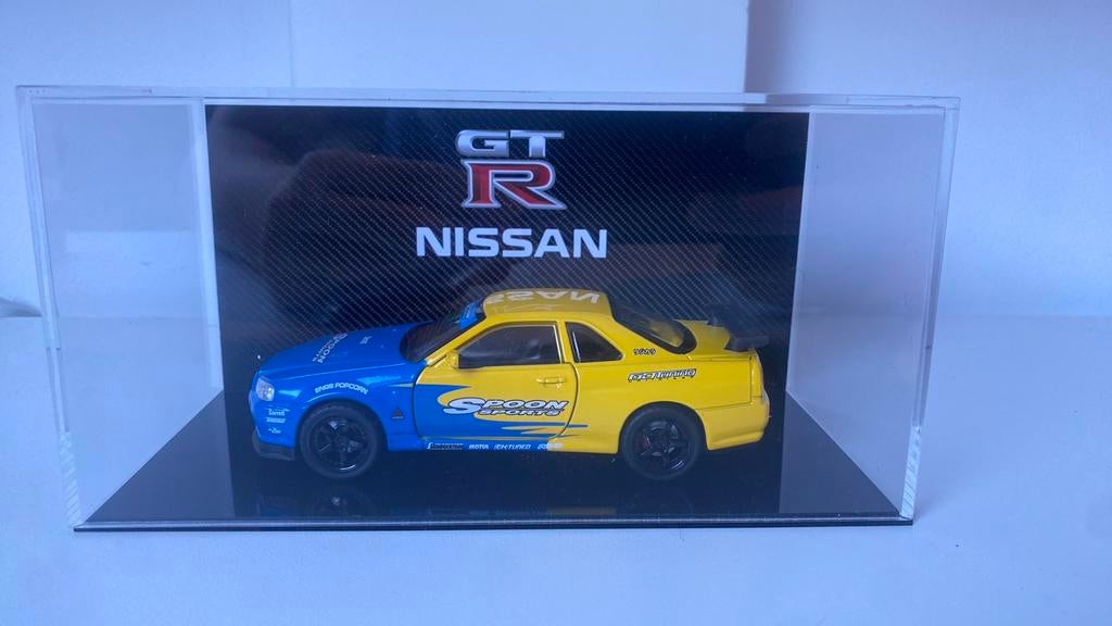 Nissan gtr r34 1:32, Enlèvement, Comme neuf, Voiture, Autres marques