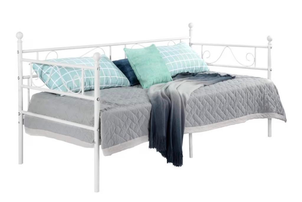 Canapé lit, Maison & Meubles, Enlèvement, Comme neuf, Une personne, Blanc