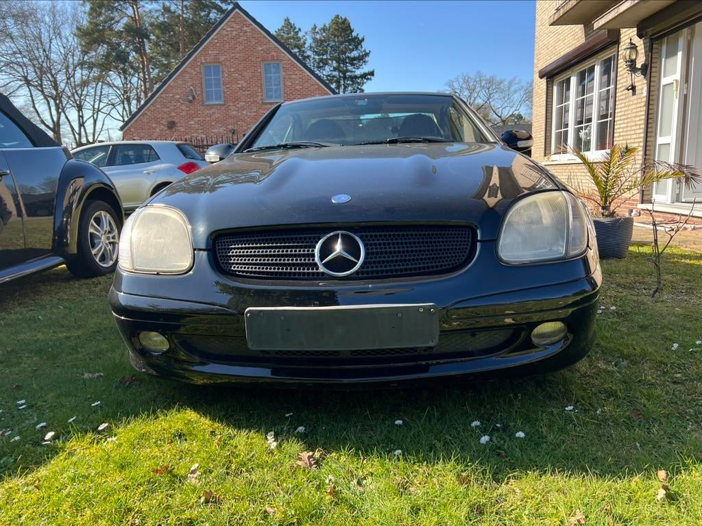 Mercedes SLK-200 2,0 L essence+GPL 120 kw 0497256435, Autos, Cuir, Entreprise, Boîte manuelle, Noir