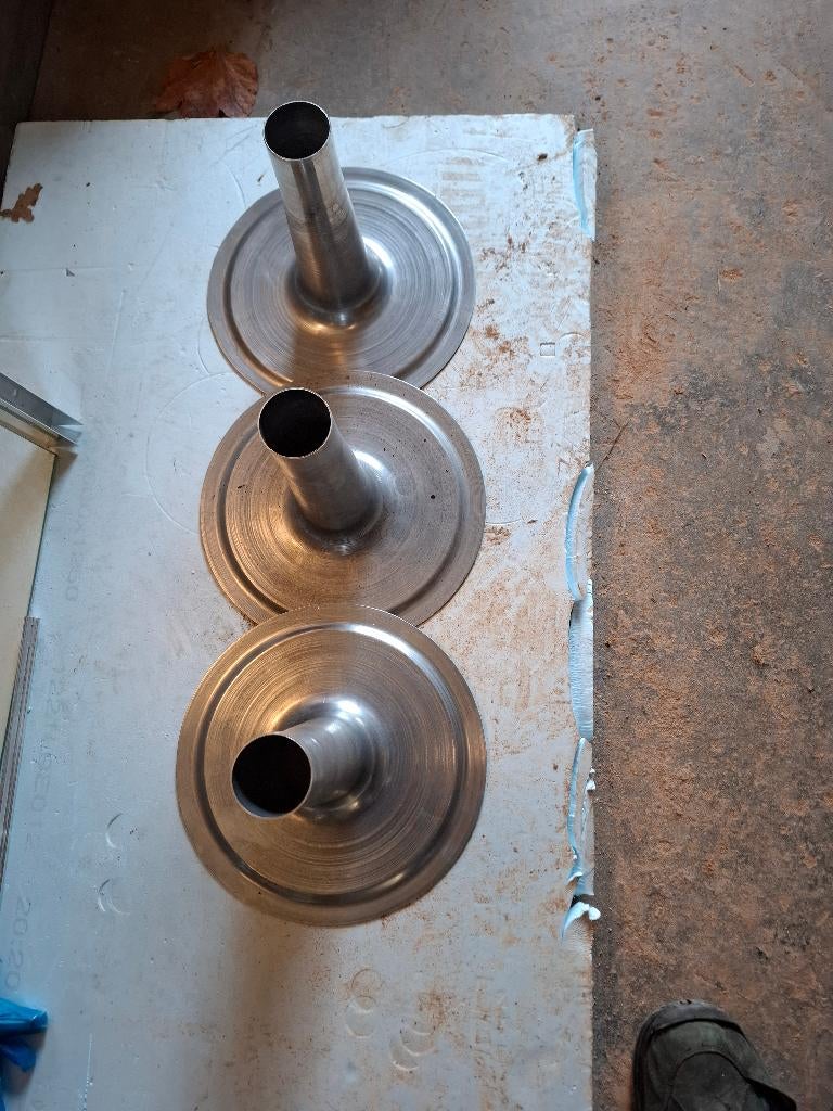 2 Kabeldoorvoeren alu voor plat dak, Doe-het-zelf en Bouw, Dakpannen en Dakbedekking, Ophalen, Nieuw, Overige materialen, Overige typen