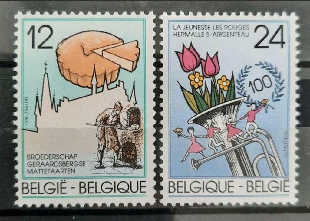 Belgique : COB 2184/85 ** Folklore 1985., Timbres & Monnaies, Timbres | Europe | Belgique, Non oblitéré, Timbre-poste, Sans timbre