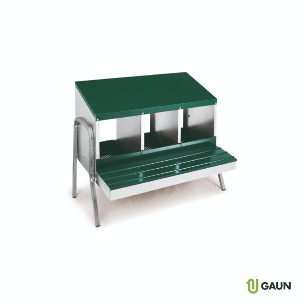 legnesten metaal voor kippen met 3 compartimenten en poten, Ophalen of Verzenden, Nieuw, Overige typen