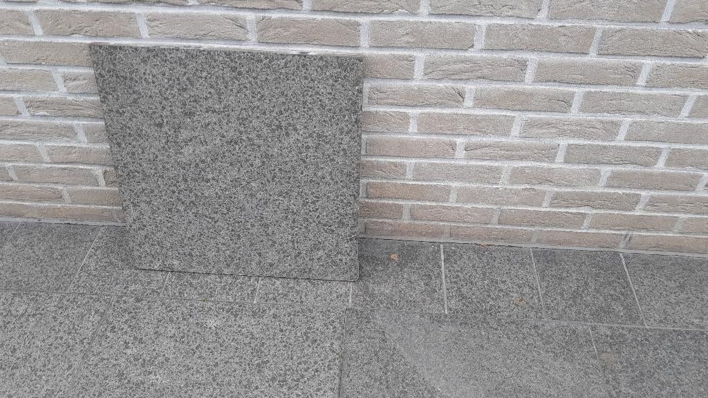 graniettegels 50 x 50 x  2 cm (22 stuks), Tuiles de terrasse, Comme neuf, 5 à 10 m², Enlèvement