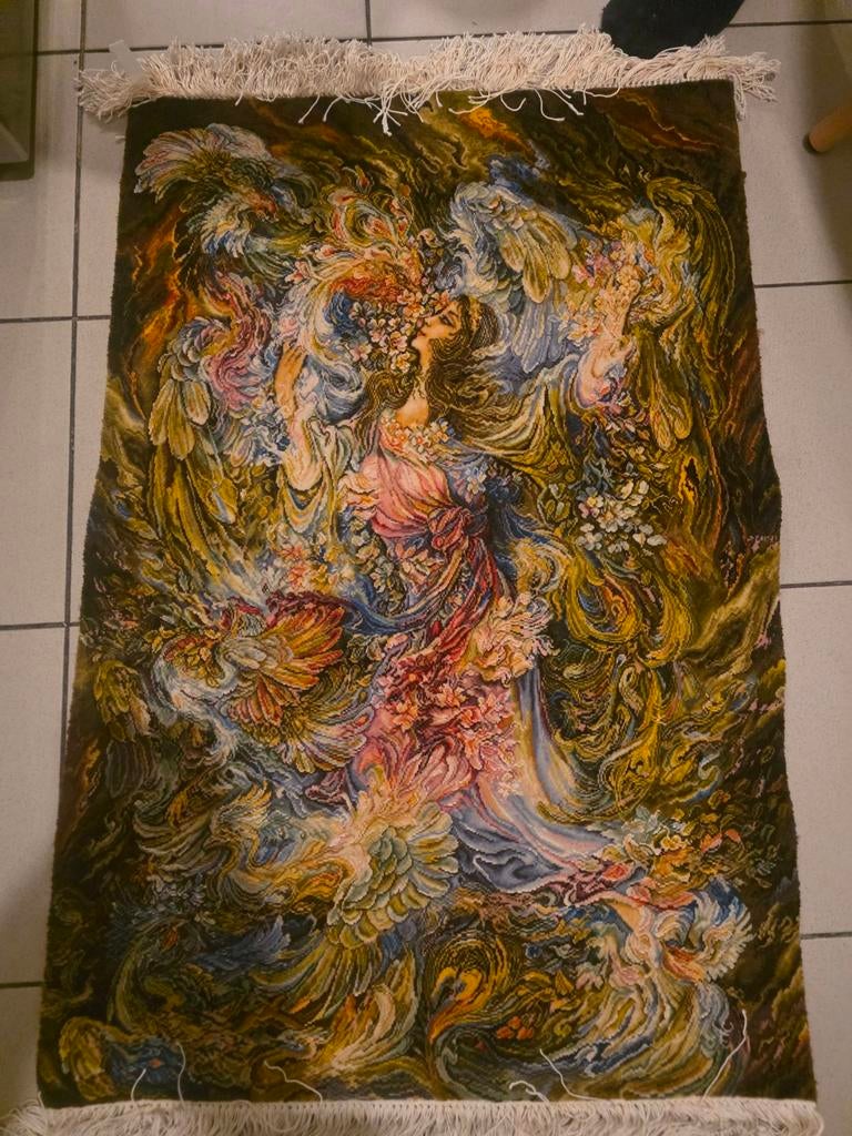 Tapis persan avec certificat. 25,00€, Enlèvement ou Envoi