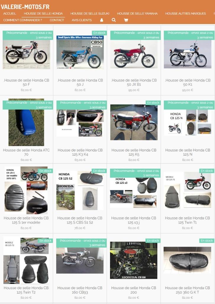 Housse de selle pour Honda Suzuki Yamaha Kawasaki Moto Guzzi, Envoi, Neuf