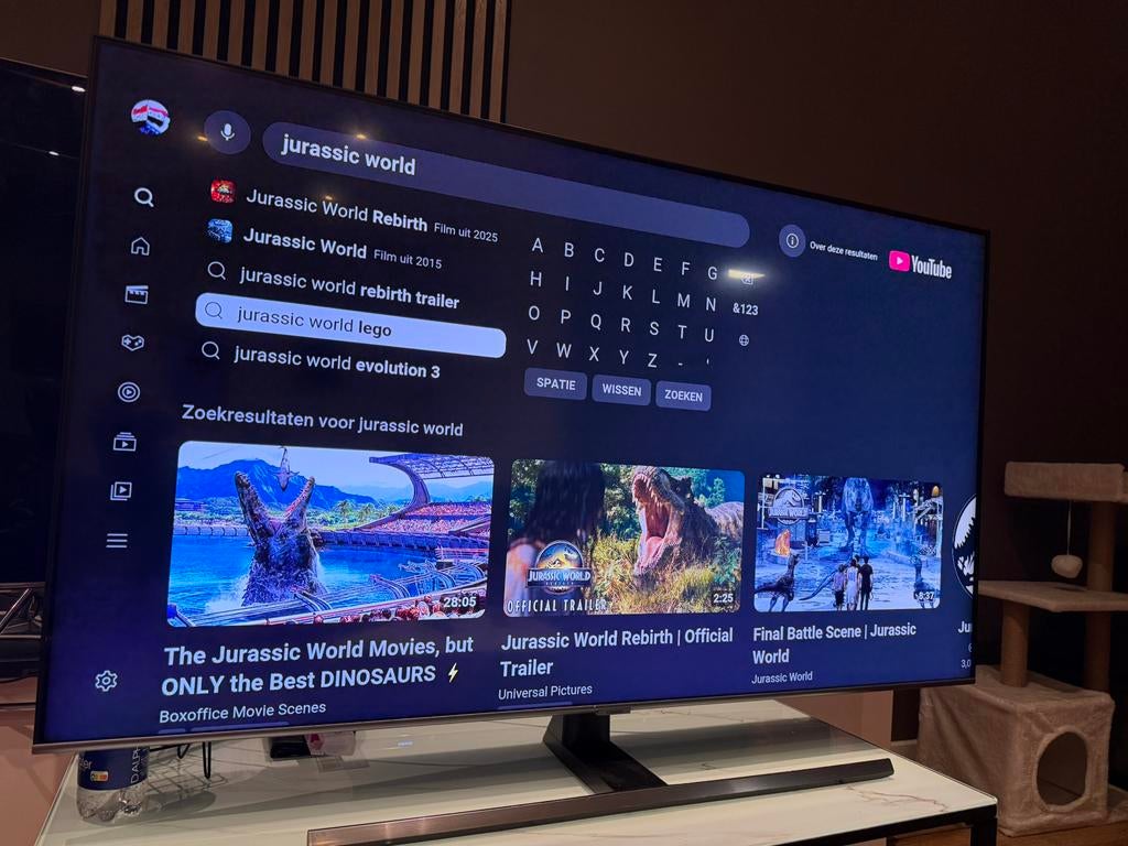 Samsung smart 4k Qled tv 55 inch, QLED, Enlèvement, Utilisé, Smart TV