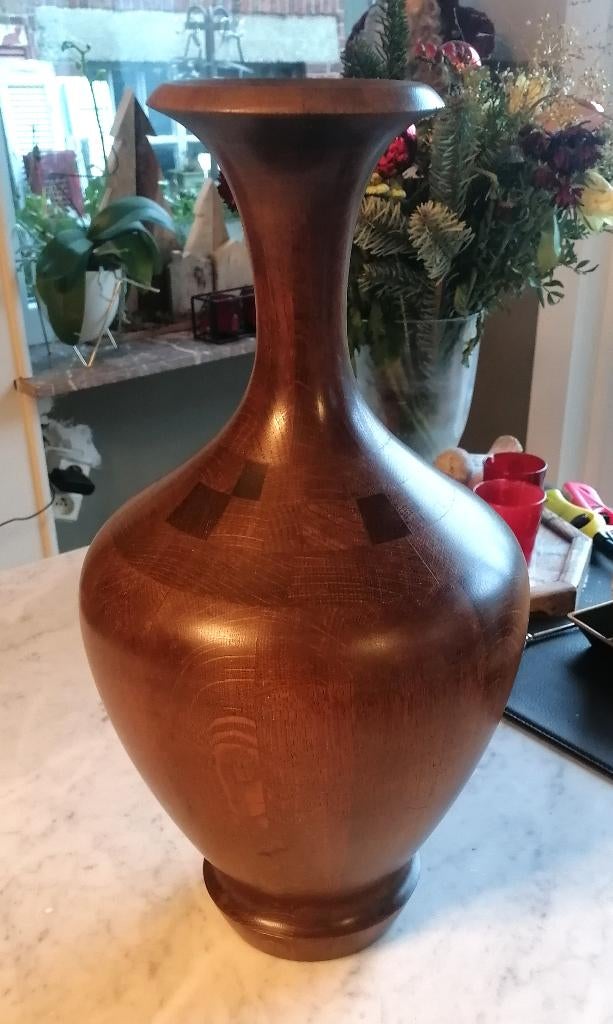 Bonami Maurice voor Decoene Frères Eikenhouten VAAS 48x25cm, Ophalen