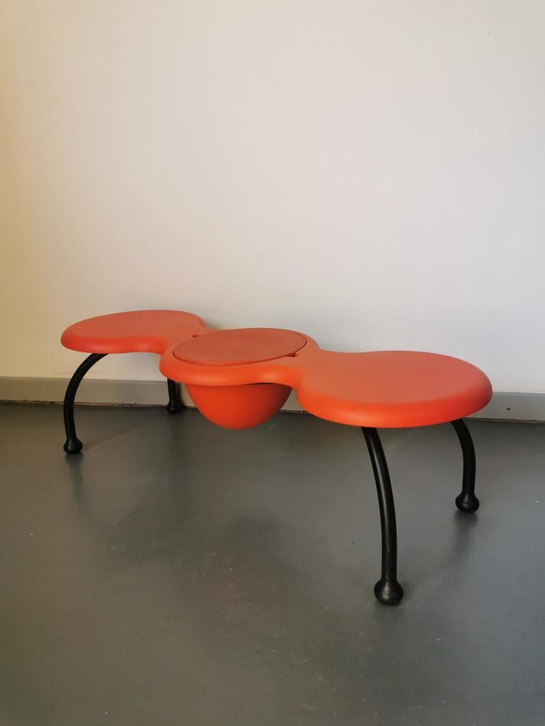 Ikea design halbank / bankje jaren 80, Ophalen of Verzenden, Gebruikt