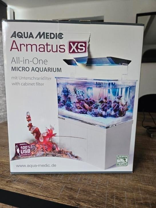Aqua Medic armatus zoutwater aquarium + bidon zie foto, Enlèvement