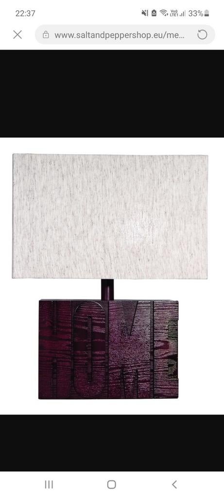 Sidetable lamp Merk salt en peper, Ophalen