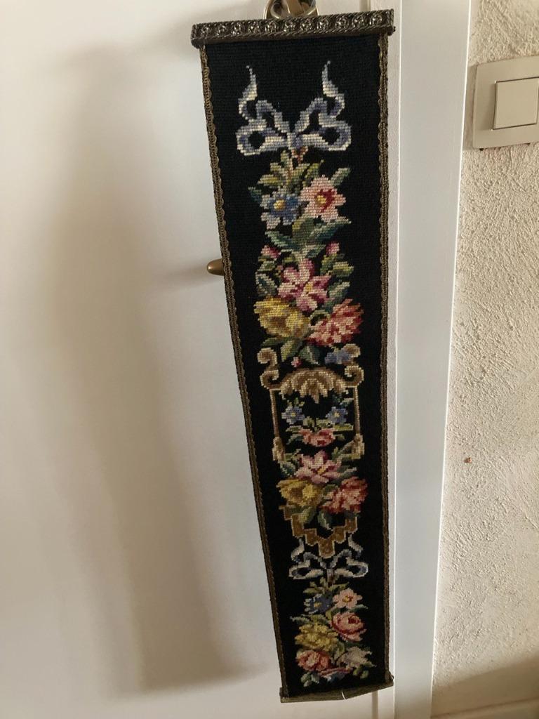 cordon à bulles en gobelin vintage, Antiquités & Art, Tapis & Textile, Enlèvement