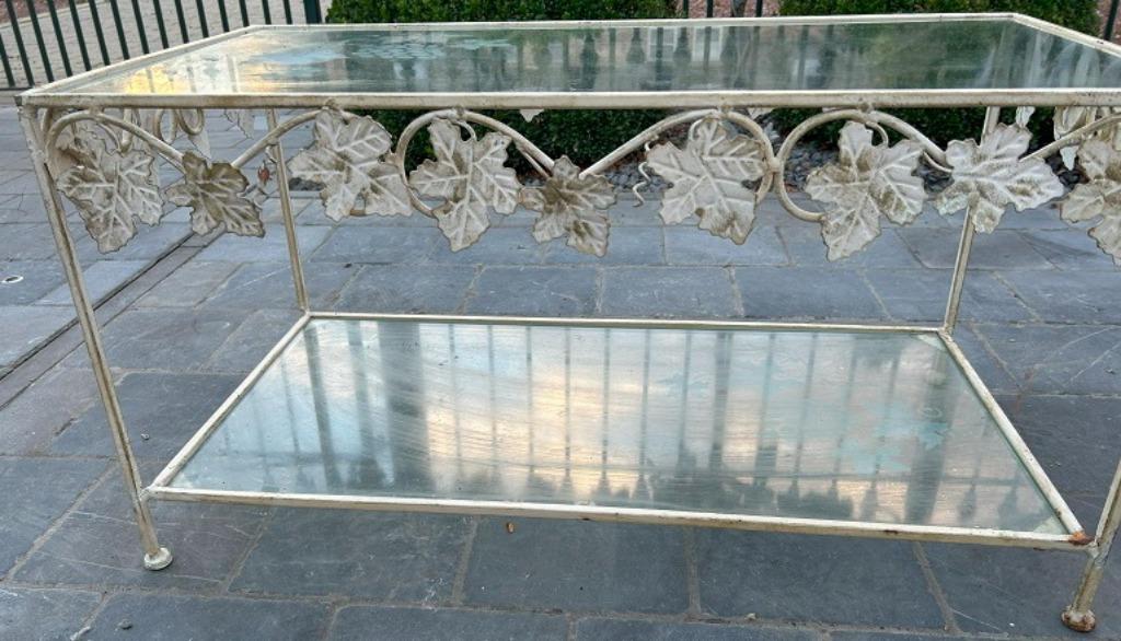 Petite table basse d’appoint vintage pour véranda, Antiquités & Art, Enlèvement