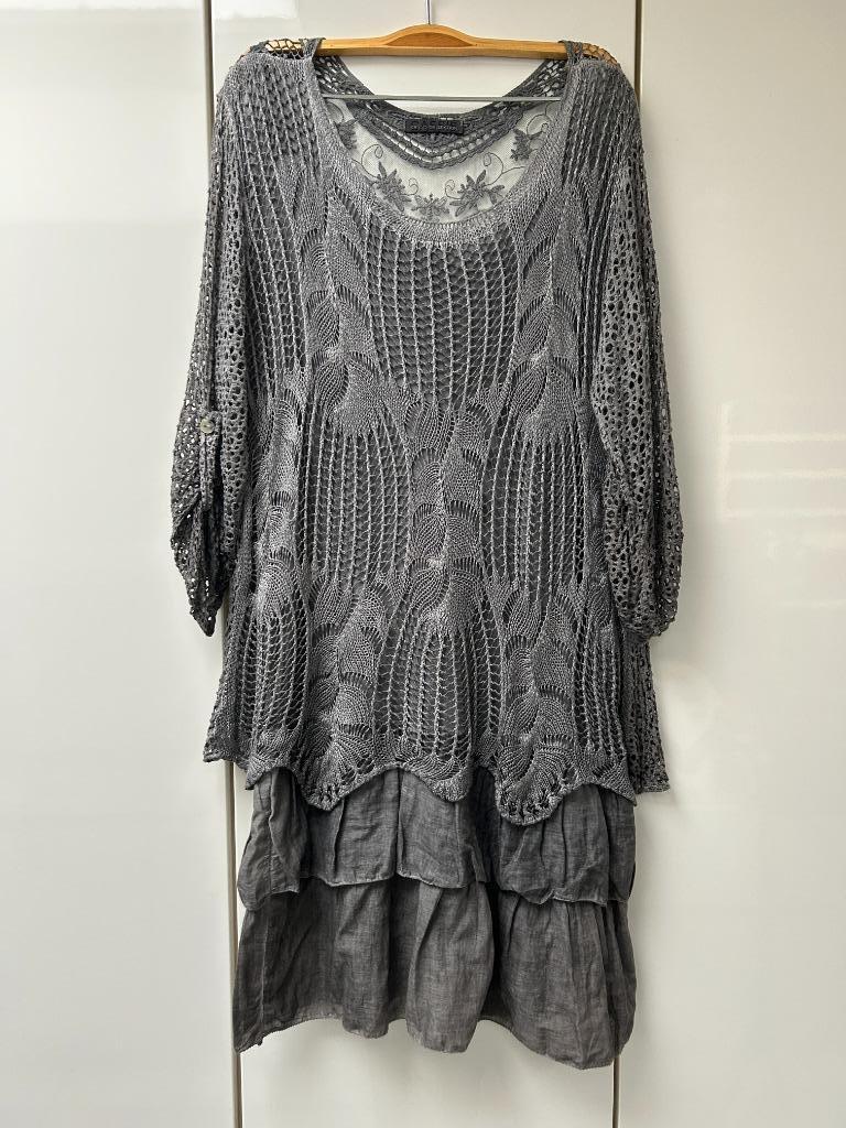 Robe grise Cassis Collection - Taille S *, Vêtements | Femmes, Robes, Cassis Collection, Gris, Enlèvement ou Envoi, Taille 36 (S)