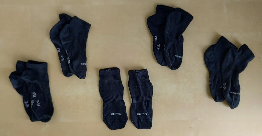 5 paar sokken kiprun, maat 31/34, Jongen of Meisje, Zo goed als nieuw, Sokken, Kiprun