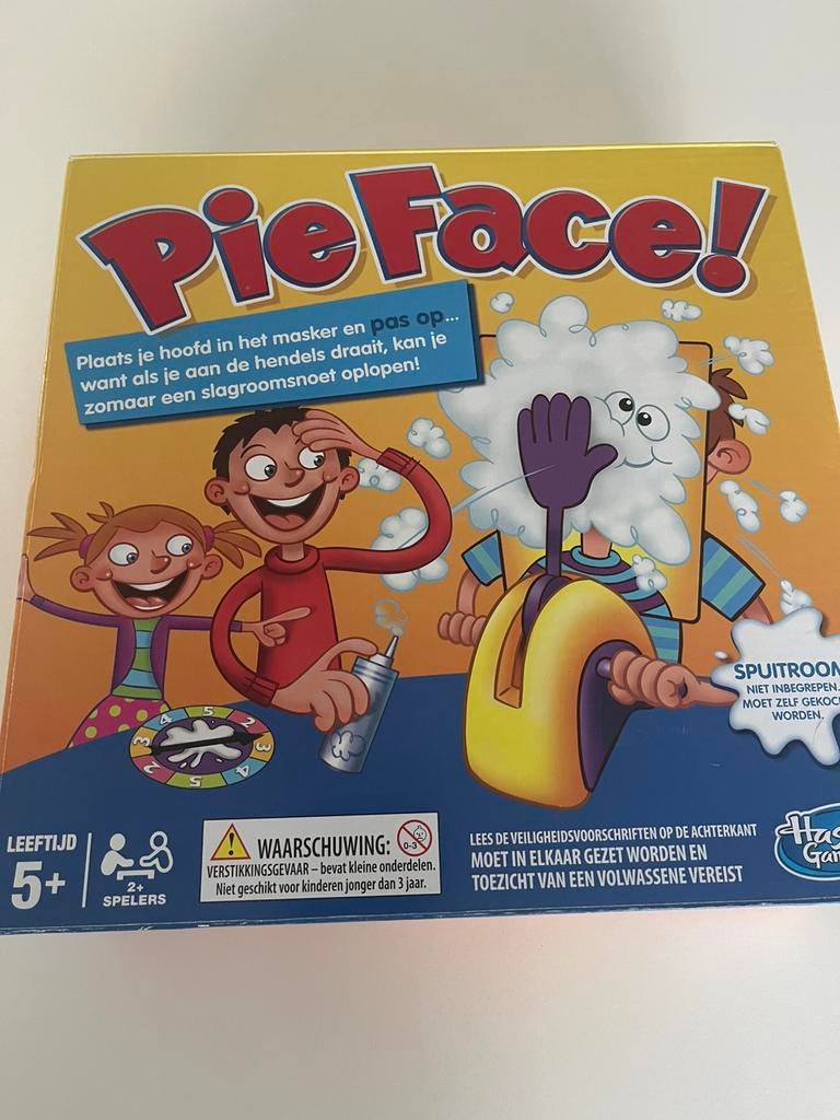Gezelschapsspel : Pie Face (Hasbro Gaming) , Hobby en Vrije tijd, Gezelschapsspellen | Overige, Ophalen, Zo goed als nieuw