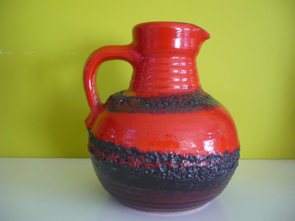 Knappe vintage fat lava vaas Bay keramik West-Germany, Ophalen of Verzenden