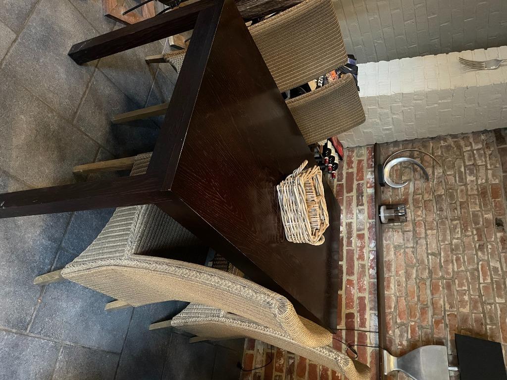 chaises, LOOm, Osier ou Rotin, Brun, Enlèvement