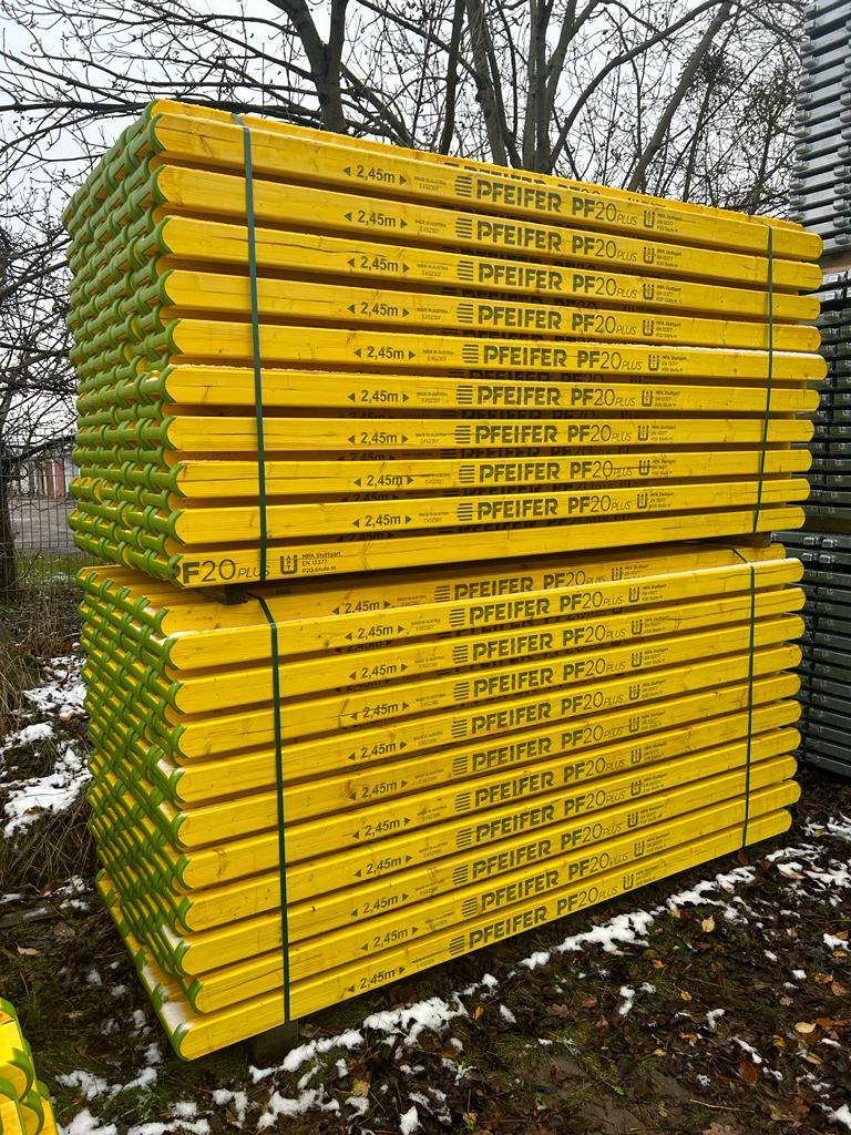 Houten Balken H-20 | 400 m | Naar het plafond, Doe-het-zelf en Bouw, Steigers, Nieuw, Overige typen, Minder dan 2 meter, Verzenden