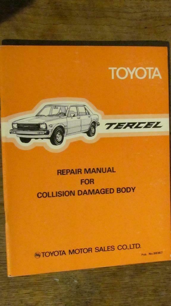 TOYOTA Tercel AL11 Collision Repair Manual, Auto diversen, Handleidingen en Instructieboekjes, Ophalen of Verzenden