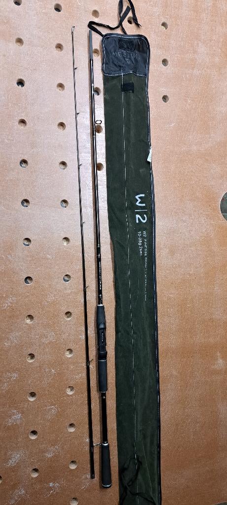 Canne spinning Westin W2 Finesse Shad, Watersport en Boten, Hengelsport | Roofvissen, Ophalen, Zo goed als nieuw, Werphengel