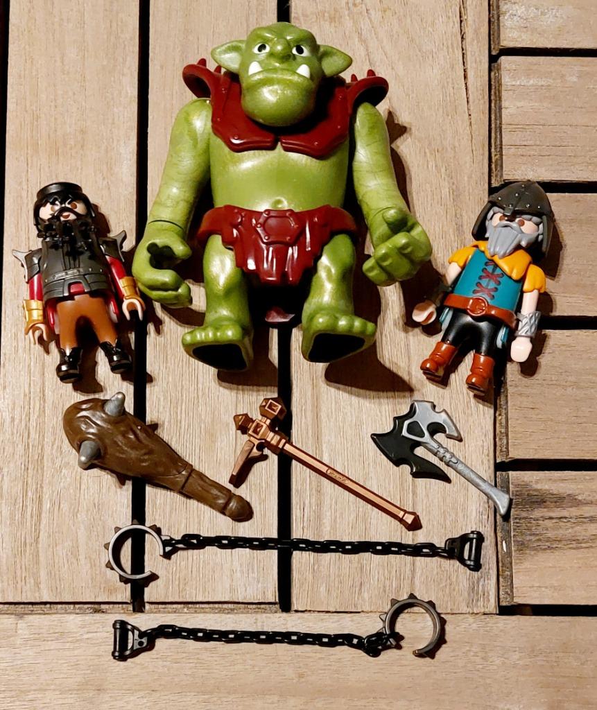 Playmobil 6004 - Reuzentrol met dwergsoldaten, Kinderen en Baby's, Ophalen of Verzenden, Gebruikt, Complete set