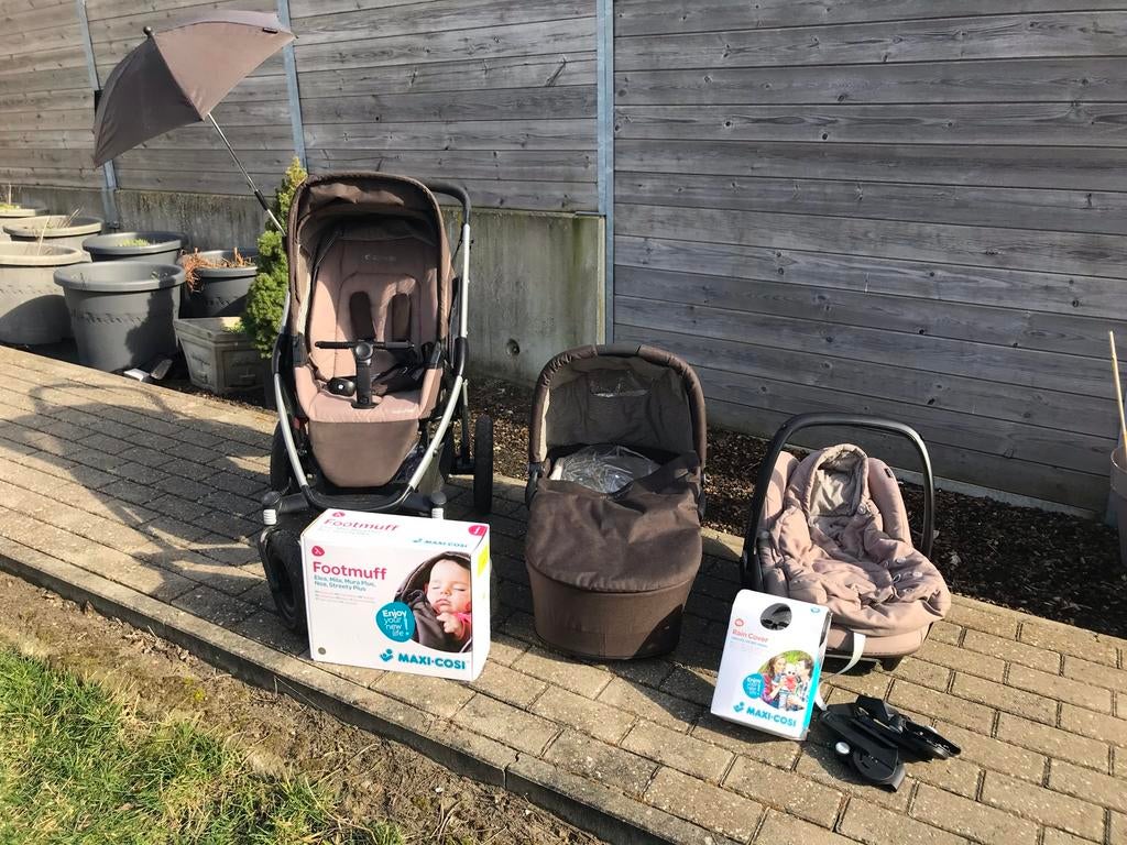 Complete Maxi-Cosi kinderwagenuitzet - 10-delig, Kinderen en Baby's, Kinderwagens en Combinaties, Gebruikt, Combiwagen, Maxi-Cosi
