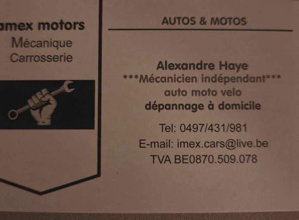 mecanicien auto moto velo, Diensten en Vakmensen, Auto en Motor | Monteurs en Garages, Apk-keuring, Autoruitschadeherstel, Bandenservice