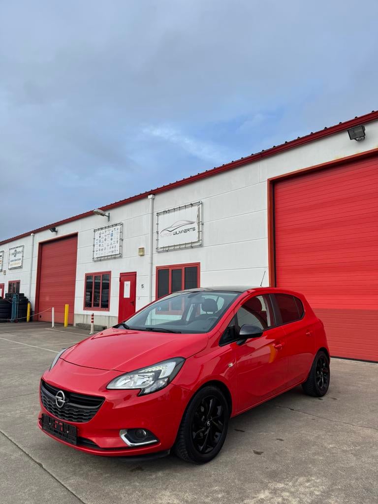 Opel corsa black edition 1.4i led/applcrpy/zetelvrw/stuurvrw, Auto's, Stof, 5 deurs, Dealer onderhouden, USB