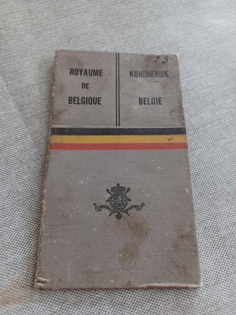 oldtimer Belgisch kentekenbewijs 1939, Ophalen of Verzenden