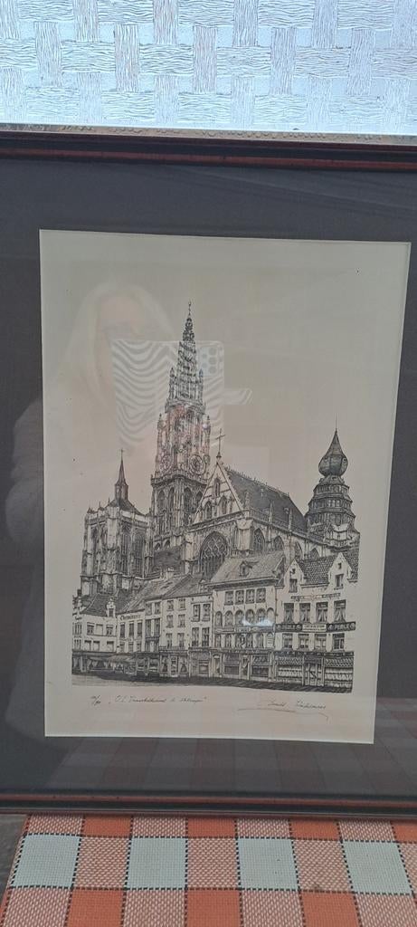 Schilderij vintage handgemaakt, Ophalen