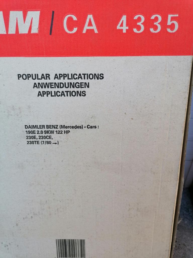 Mercedes 190e 230e 230ce 230te luchtfilter, Ophalen of Verzenden, Nieuw, Mercedes-Benz