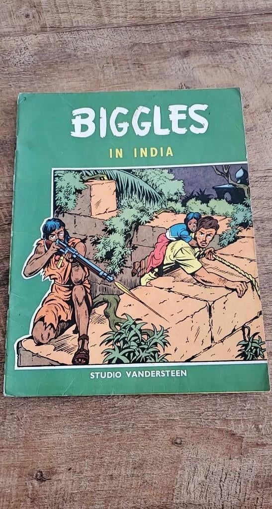 biggles in india nr 3 eerste druk 1/02/1966, Boeken, Gelezen, Willy Vandersteen, Eén stripboek, Ophalen of Verzenden