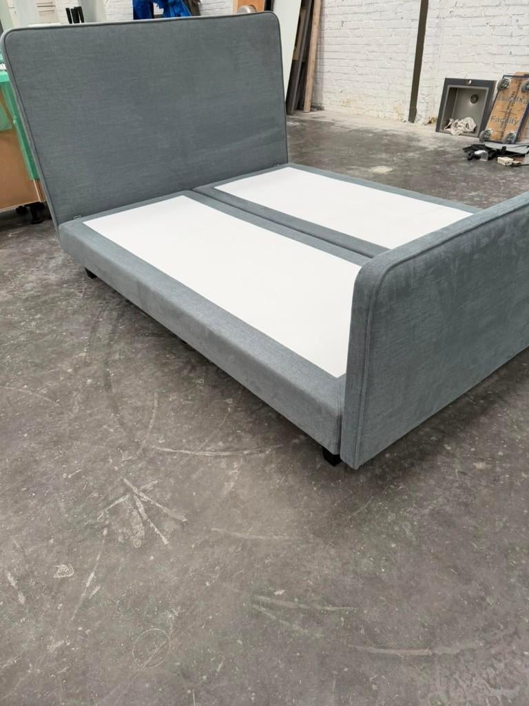 Swiss Sense duurzame boxspring 200 x 160 cm - grijs, Ophalen, Groen, Tweepersoons, 200 cm