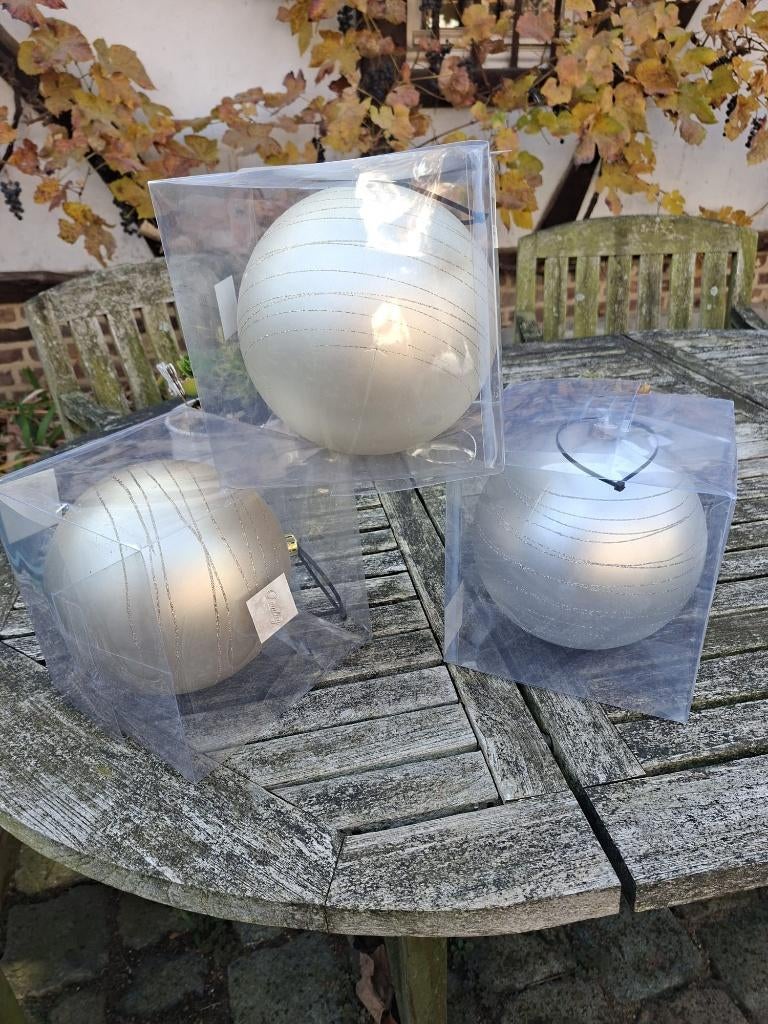 3 grote kerstbollen, nieuw, Ophalen of Verzenden, Nieuw