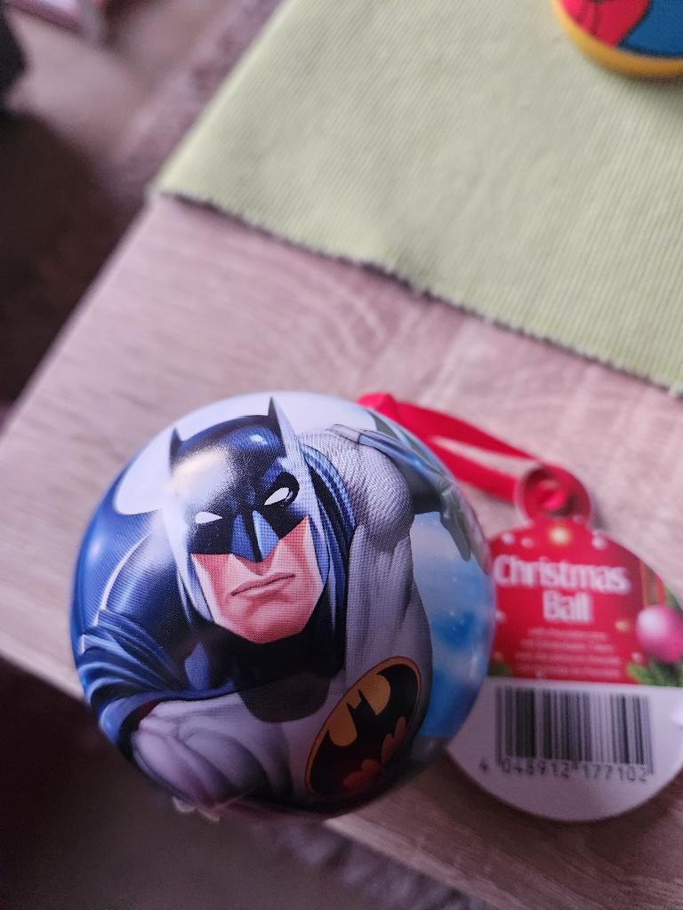 Blikken Batman  kerstbal, Diversen, Ophalen of Verzenden