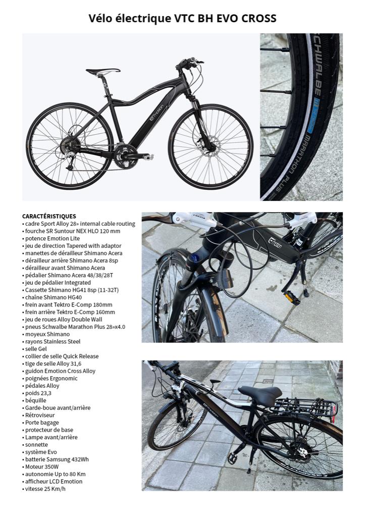 Vélo électrique BH EVO Cross, Vélos & Vélomoteurs, Enlèvement, Comme neuf